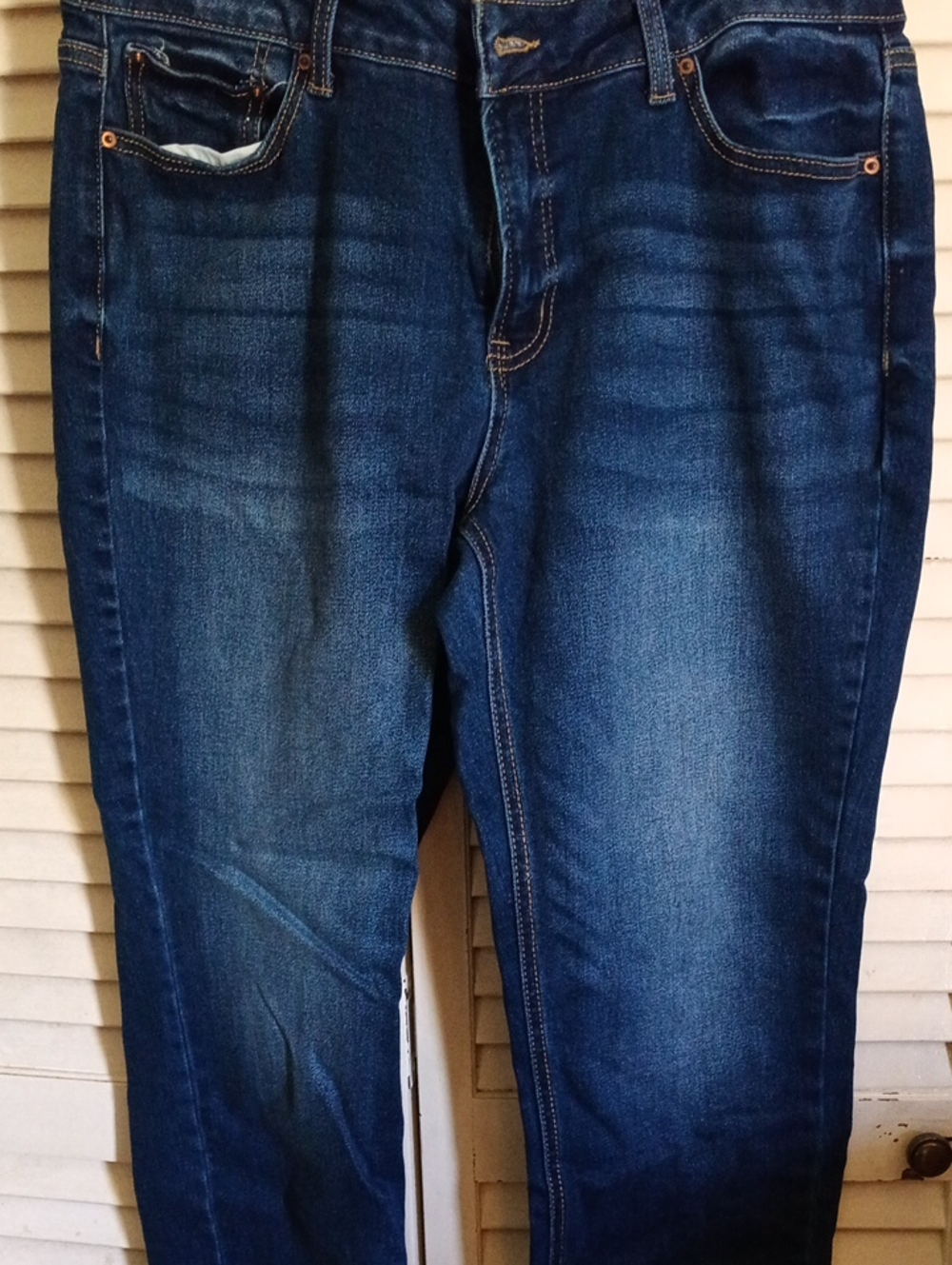 Time and Tru Dark Blue Straight Leg Jeans